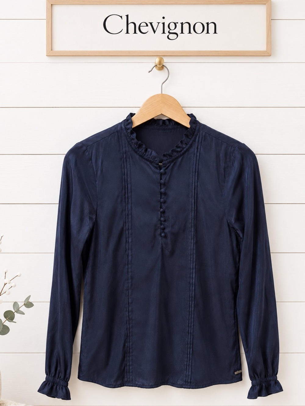 CHEVIGNON – Victorian-Inspired Blouse – Size S